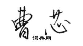 骆恒光曹芯行书个性签名怎么写