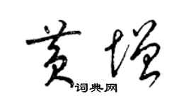 梁锦英黄增草书个性签名怎么写