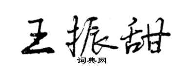 曾庆福王振甜行书个性签名怎么写