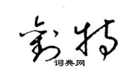 梁锦英刘特草书个性签名怎么写