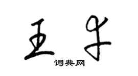 梁锦英王幸草书个性签名怎么写