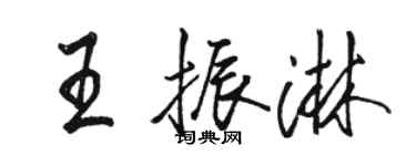 骆恒光王振淋行书个性签名怎么写