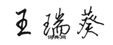 骆恒光王瑞葵行书个性签名怎么写