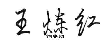 骆恒光王炼红行书个性签名怎么写