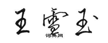 骆恒光王雪玉行书个性签名怎么写