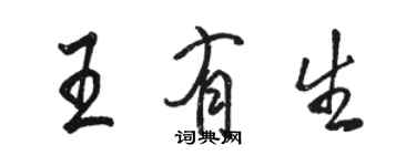 骆恒光王有生行书个性签名怎么写