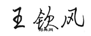 骆恒光王钦风行书个性签名怎么写