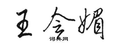 骆恒光王会媚行书个性签名怎么写