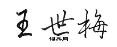 骆恒光王世梅行书个性签名怎么写