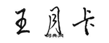 骆恒光王月卡行书个性签名怎么写