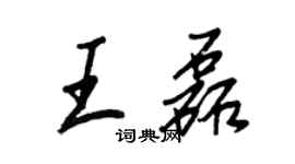 王正良王磊行书个性签名怎么写