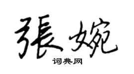 王正良张婉行书个性签名怎么写