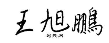 王正良王旭鹏行书个性签名怎么写