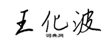 王正良王化波行书个性签名怎么写