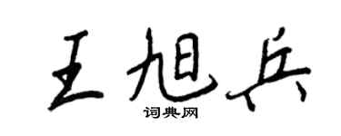 王正良王旭兵行书个性签名怎么写