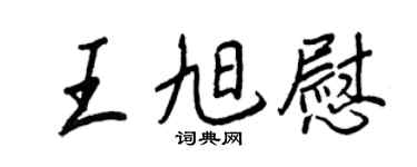 王正良王旭慰行书个性签名怎么写