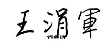 王正良王涓军行书个性签名怎么写
