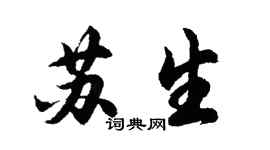 胡问遂苏生行书个性签名怎么写