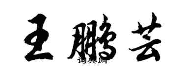 胡问遂王鹏芸行书个性签名怎么写