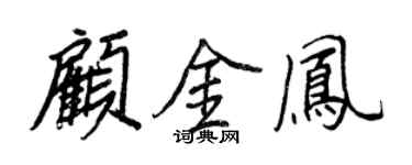 王正良顾金凤行书个性签名怎么写