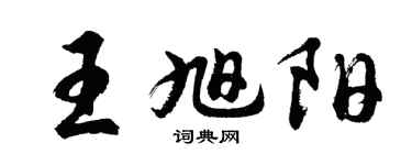 胡问遂王旭阳行书个性签名怎么写