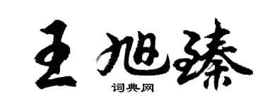 胡问遂王旭臻行书个性签名怎么写