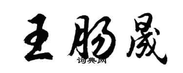 胡问遂王肠晟行书个性签名怎么写