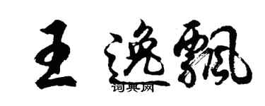 胡问遂王逸飘行书个性签名怎么写