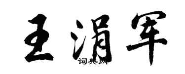 胡问遂王涓军行书个性签名怎么写