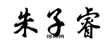 胡问遂朱子睿行书个性签名怎么写