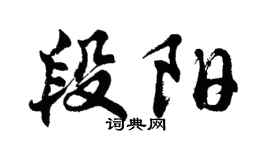 胡问遂段阳行书个性签名怎么写