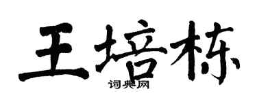 翁闿运王培栋楷书个性签名怎么写