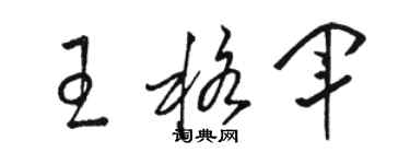 骆恒光王格军草书个性签名怎么写