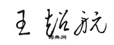 骆恒光王超航草书个性签名怎么写