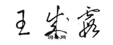 骆恒光王成霞草书个性签名怎么写