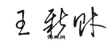 骆恒光王新财草书个性签名怎么写