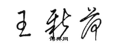 骆恒光王新荷草书个性签名怎么写