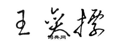 骆恒光王奕标草书个性签名怎么写