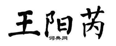 翁闿运王阳芮楷书个性签名怎么写