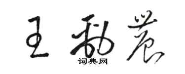 骆恒光王劲农草书个性签名怎么写