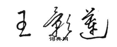 骆恒光王影莲草书个性签名怎么写
