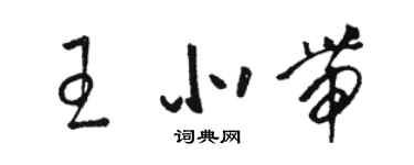 骆恒光王北带草书个性签名怎么写
