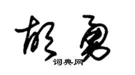 朱锡荣胡勇草书个性签名怎么写