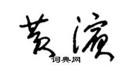 朱锡荣黄滨草书个性签名怎么写