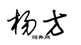 朱锡荣杨方草书个性签名怎么写