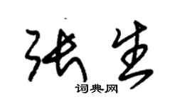 朱锡荣张生草书个性签名怎么写