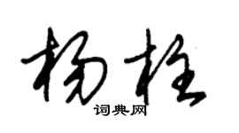 朱锡荣杨柱草书个性签名怎么写