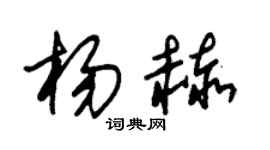 朱锡荣杨赫草书个性签名怎么写