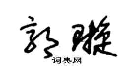 朱锡荣郭璇草书个性签名怎么写