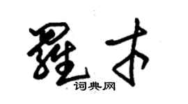 朱锡荣罗才草书个性签名怎么写
